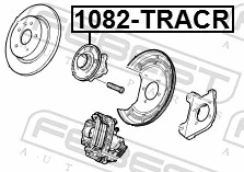 1082TRACR Febest Cubo traseiro