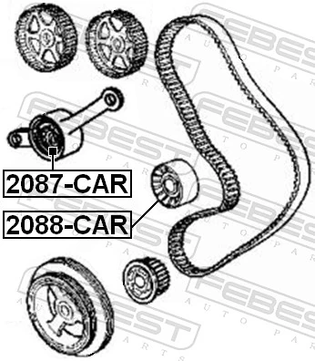Reguladora de tensão da correia do mecanismo de distribuição de gás K04781570AB Fiat/Alfa/Lancia