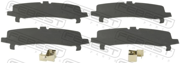 0103GRJ150R Febest Chapa anti-ruído de fixação de sapata do freio traseira