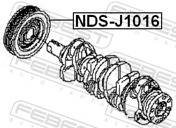 Polia de cambota para Nissan Qashqai I J10