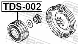 Polia de cambota para Toyota Hiace III H10