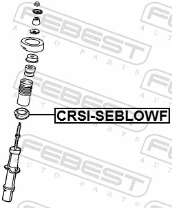 CRSISEBLOWF Febest Espaçador (anel de borracha) da mola traseira inferior