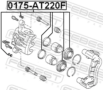 Compre Kit de reparação de suporte do freio dianteiro Seat Ibiza 5