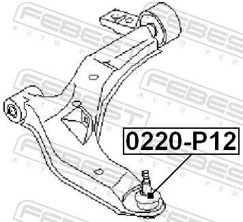  Suporte de esfera inferior Nissan Primera sedan (P12) (2002 - 2008) 