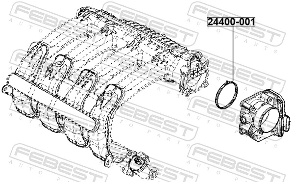 Vedante da válvula de borboleta para Renault Laguna III BT0, BT1