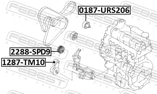 Compre Rolo parasita da correia de transmissão KIA Sorento 3