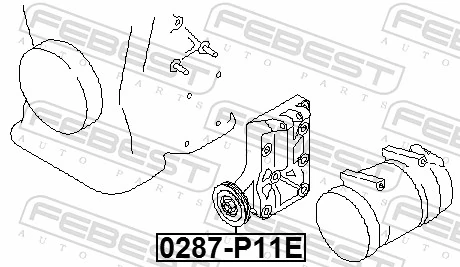 Compre Rolo de reguladora de tensão da correia de transmissão Nissan Sunny 3