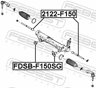 2122F150 Febest Tração de direção