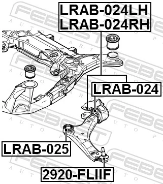 Compre LR002625 Peugeot/Citroen Suporte de esfera inferior