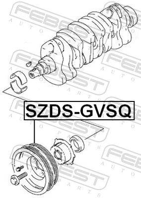 Polia de cambota para Suzuki Swift II AH, AJ