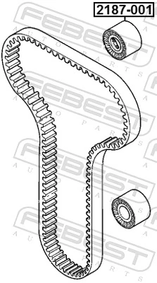7703602233 Nissan/Infiniti Rolo de reguladora de tensão da correia do mecanismo de distribuição de gás