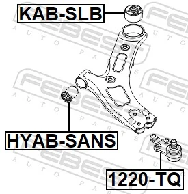  Suporte de esfera inferior KIA Carnival III monovolume (VQ) (2005 - 2015) III