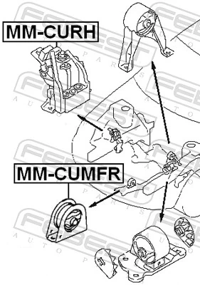 Compre Coxim (suporte) dianteiro de motor Mitsubishi Outlander 1