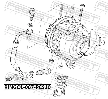  Vedante de rolha de panela de motor Ford C-Max monovolume (DM2) (2003 - 2007) 