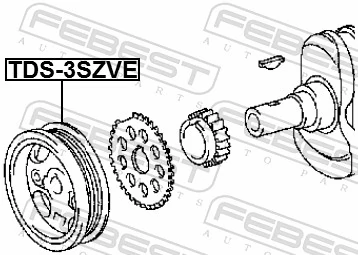 Polia de cambota para Daihatsu Terios II J2