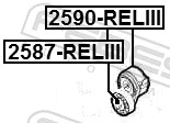 Rolo de reguladora de tensão da correia de transmissão para Dodge Journey  