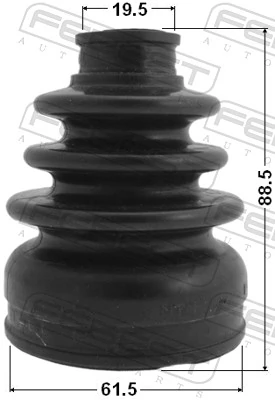 0715SX4R Febest Bota de proteção interna de junta homocinética do semieixo traseiro