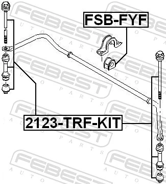 Compre Montante de estabilizador dianteiro Ford Transit 4