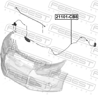 Cabo de abertura da capota para Ford C-Max Grand CB7