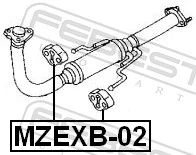 Compre Coxim de fixação do silenciador Mazda 323 