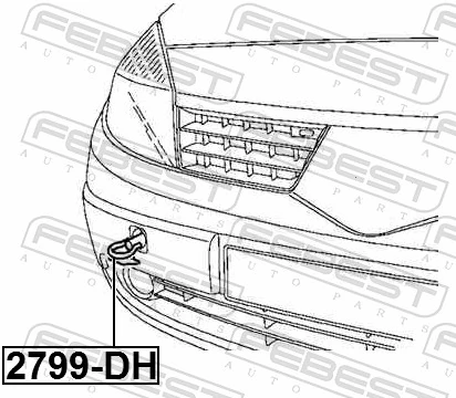 Gancho de reboque para Renault Laguna I B56, 556
