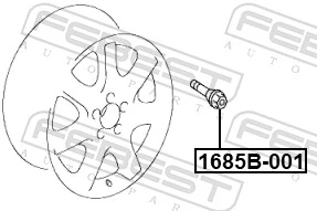 Parafuso de roda Mercedes S  W140