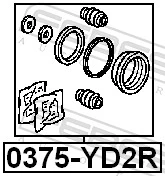 01473STXA00 Honda Kit de reparação de suporte do freio traseiro