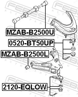 Suporte de esfera inferior UH7434550 Mazda