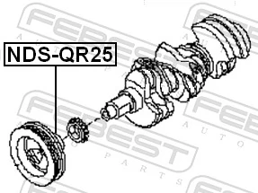 Polia de cambota para Nissan Altima L31 
