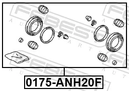 Kit de reparação de suporte do freio dianteiro Lexus RX 300/330/350/400H U3