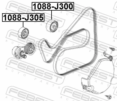 Rolo parasita da correia de transmissão Chevrolet Orlando preço, a partir de 17,14 USD