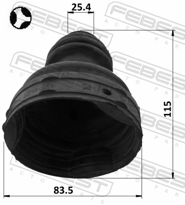 Compre Bota de proteção interna de junta homocinética do semieixo dianteiro Renault Scenic 
