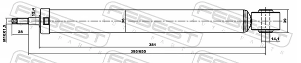 Compre A112915010B Chery Amortecedor traseiro