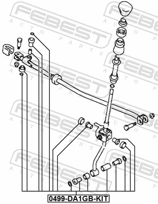 0499DA1GBKIT Febest Kit de reparação de ligação de mudança