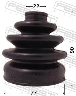 Compre Bota de proteção externa de junta homocinética do semieixo dianteiro Mitsubishi Lancer 4