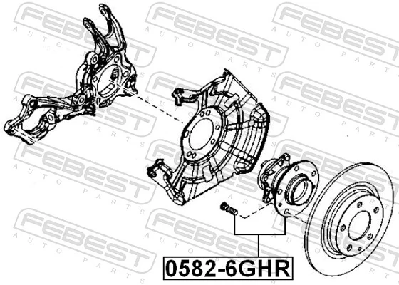 05826GHR Febest Cubo traseiro