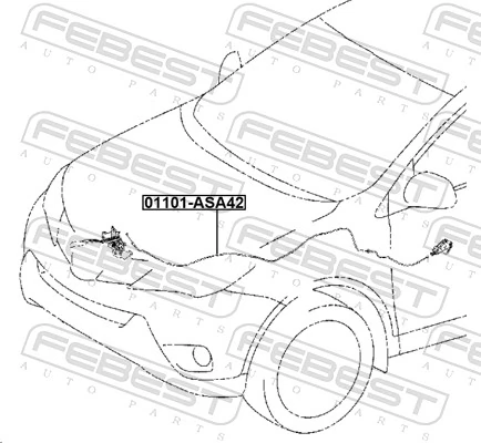 Cabo de abertura da capota para Toyota RAV4 IV A4