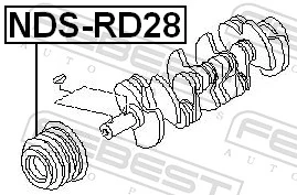 NDSRD28 Febest Polia de cambota