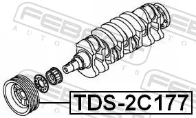 Polia de cambota para Toyota Camry II V2