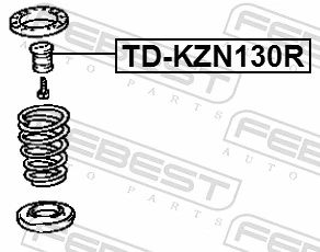 TDKZN130R Febest Pára-choque (grade de proteção) de amortecedor traseiro
