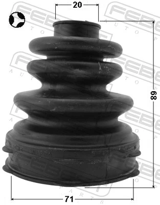 Compre Bota de proteção interna de junta homocinética do semieixo dianteiro Hyundai I30 