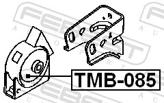 Coxim (suporte) dianteiro de motor para Toyota Corolla  E9