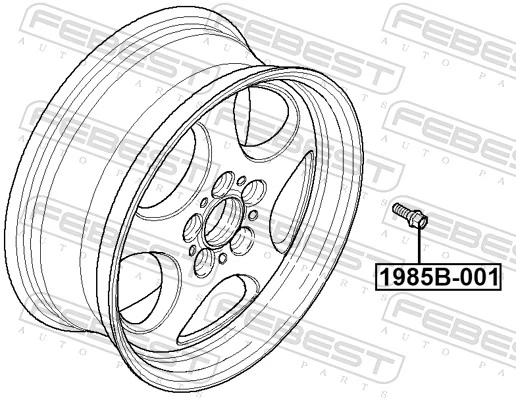 Parafuso de roda BMW X3  E83