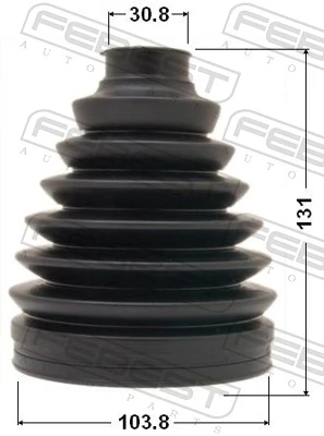 0117P067 Febest Bota de proteção externa de junta homocinética do semieixo dianteiro