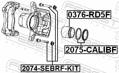 2074SEBRFKIT Febest Guia de suporte dianteiro