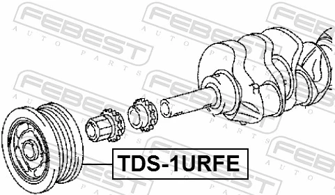 Polia de cambota para Toyota Land Cruiser  J200