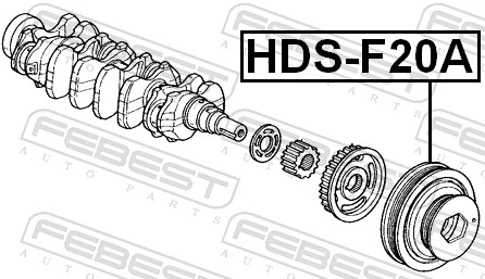 HDSF20A Febest Polia de cambota