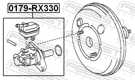 Cilindro mestre do freio para Lexus RX 300/330/350/400H U3