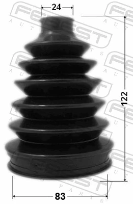 Compre Bota de proteção externa de junta homocinética do semieixo dianteiro Honda Civic 8
