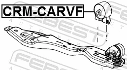 CRMCARVF Febest Coxim (suporte) dianteiro de motor